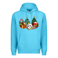 Ocean Blue christmas Premium Hoodie - MaliasSmallBusiness