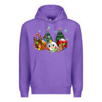 Purple christmas Premium Hoodie - MaliasSmallBusiness