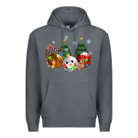 Rock christmas Premium Hoodie - MaliasSmallBusiness