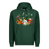 Sports Green christmas Premium Hoodie - MaliasSmallBusiness