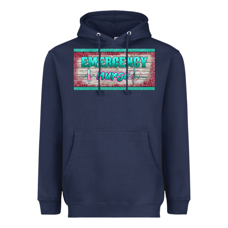 Western Emergency Nurse License Plate Template Heavyweight Hoodie by BarkalooDesign | Teevron