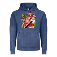 Vintage Denim christmas season lightning bolt Vintage Hoodie - MaliasSmallBusiness