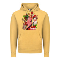 Vintage Mustard christmas season lightning bolt Vintage Hoodie - MaliasSmallBusiness