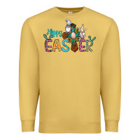 Antique Gold cross rabbit gnomes happy easter Premium Sweatshirt - Jasminsmagicworld