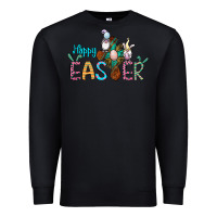 Black cross rabbit gnomes happy easter Premium Sweatshirt - Jasminsmagicworld