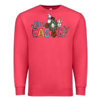Cardinal cross rabbit gnomes happy easter Premium Sweatshirt - Jasminsmagicworld