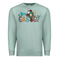 Seafoam cross rabbit gnomes happy easter Premium Sweatshirt - Jasminsmagicworld