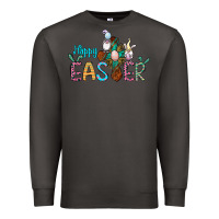 Smoke cross rabbit gnomes happy easter Premium Sweatshirt - Jasminsmagicworld