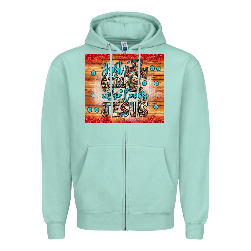 Just A Girl Who Loves Jesus Zipper Hoodie by JahusDesignShop | Teevron