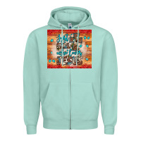 Seafoam just a girl who loves jesus Zipper Hoodie - JahusDesignShop