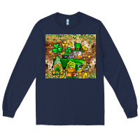 Navy St. Patrick's Day gnomies truck tumbler Long Sleeve Tee - Neo Western