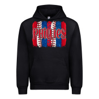 Black phillies baseball team spirit brushstrokes Urban Hoodie - Artiststas