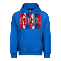 Cobalt phillies baseball team spirit brushstrokes Urban Hoodie - Artiststas