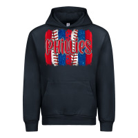 Navy phillies baseball team spirit brushstrokes Urban Hoodie - Artiststas