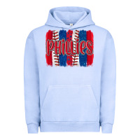 Pigment Grape Ice phillies baseball team spirit brushstrokes Urban Hoodie - Artiststas