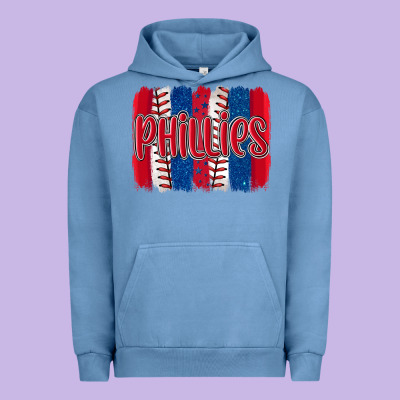 Phillies Baseball Team Spirit Brushstrokes Urban Hoodie Designed By Artiststas