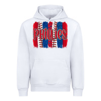 White phillies baseball team spirit brushstrokes Urban Hoodie - Artiststas