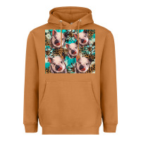 Meerkat western cowhide sunflower baby pig Heavyweight Hoodie - BarkalooDesign