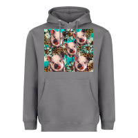 Storm western cowhide sunflower baby pig Heavyweight Hoodie - BarkalooDesign