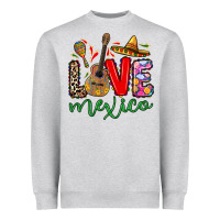 Heather Grey Love Mexico Heavyweight Sweatshirt - RanaPortraitStore