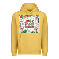 Antique Gold christian christmas  jesus the reason Premium Hoodie - MaliasSmallBusiness