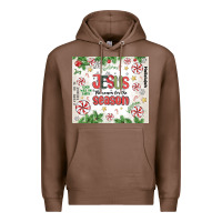 Chestnut christian christmas  jesus the reason Premium Hoodie - MaliasSmallBusiness
