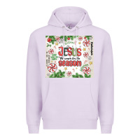 Lilac christian christmas  jesus the reason Premium Hoodie - MaliasSmallBusiness