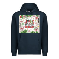 Navy christian christmas  jesus the reason Premium Hoodie - MaliasSmallBusiness