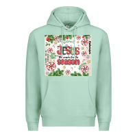 Seafoam christian christmas  jesus the reason Premium Hoodie - MaliasSmallBusiness