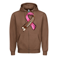 Chestnut breast cancer sport ribbons Zipper Hoodie - AdoDesignShop