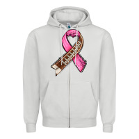 Dove Grey breast cancer sport ribbons Zipper Hoodie - AdoDesignShop