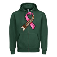 Sports Green breast cancer sport ribbons Zipper Hoodie - AdoDesignShop