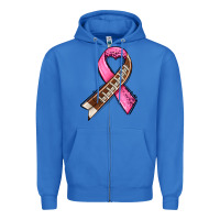 True Royal breast cancer sport ribbons Zipper Hoodie - AdoDesignShop