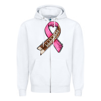 Breast Cancer Sport Ribbons Zipper Hoodie | Teevron