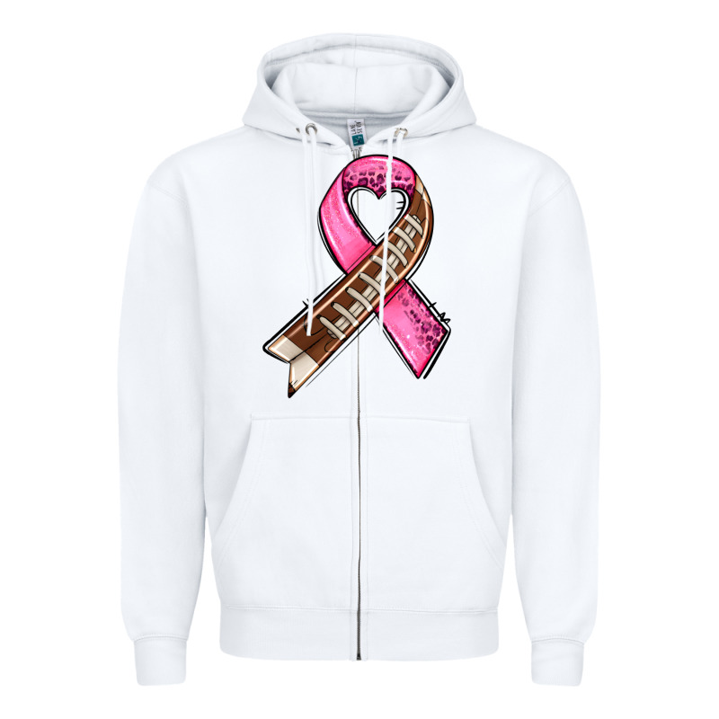 Breast Cancer Sport Ribbons Zipper Hoodie by AdoDesignShop | Teevron