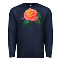 Navy chicago peace rose Premium Sweatshirt - LillyAllenDesigns
