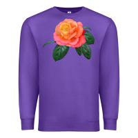 Purple chicago peace rose Premium Sweatshirt - LillyAllenDesigns