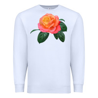 White chicago peace rose Premium Sweatshirt - LillyAllenDesigns
