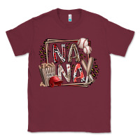 Burgundy nana baseball Classic Tee - RacoonDesign