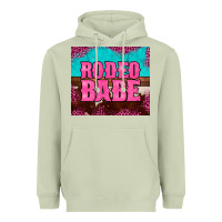Matcha rodeo babe cowhide leopard turquoise Heavyweight Hoodie - BarkalooDesign