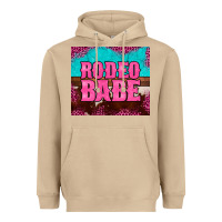 Mushroom rodeo babe cowhide leopard turquoise Heavyweight Hoodie - BarkalooDesign