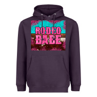 Plum rodeo babe cowhide leopard turquoise Heavyweight Hoodie - BarkalooDesign