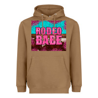 Toasted Coconut rodeo babe cowhide leopard turquoise Heavyweight Hoodie - BarkalooDesign