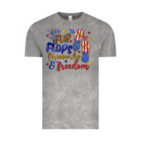 Cloud Rock flip flops fireworks and freedom Vintage Tee - texasbilliewilder