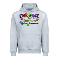 Heather Grey embrace differences Urban Hoodie - Artiststas
