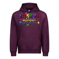 Mauve Wine embrace differences Urban Hoodie - Artiststas
