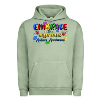 Pigment Oil Green embrace differences Urban Hoodie - Artiststas