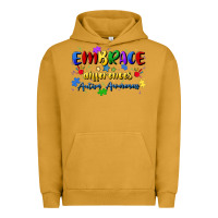 Pigment Peanut Butter embrace differences Urban Hoodie - Artiststas