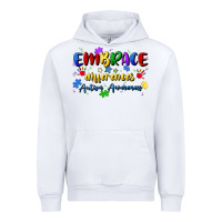 White embrace differences Urban Hoodie - Artiststas