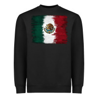 Black Mexican Flag Heavyweight Sweatshirt - RanaPortraitStore